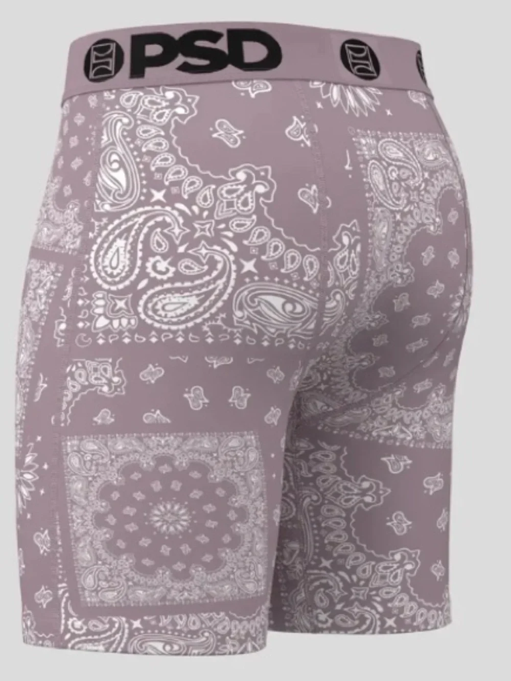 PSD Men's Paisley Maze Print Briefs - Mauve, Size XL, NWOT open package